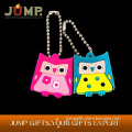 Cheap Small Promotional Gifts Key Holders Key Chains Key Ring PVC Owl